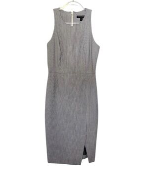 Banana Republic Sleeveless Twill Racer-neck Sheath Dress